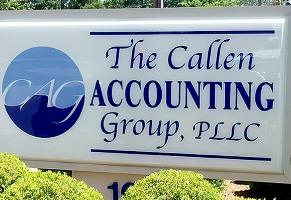 Accounting tax payroll services sign